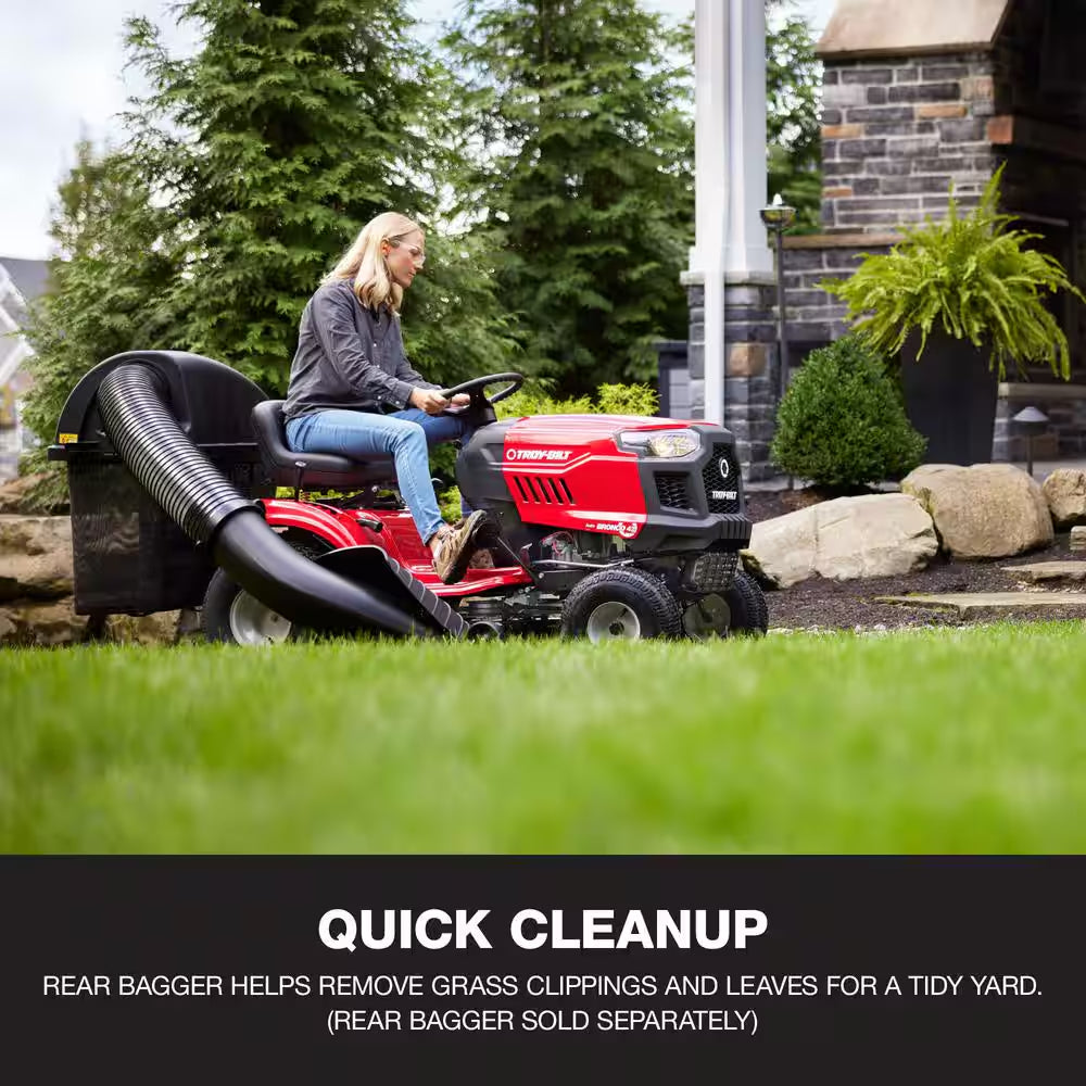 Pony 42 In. 15.5 HP Briggs and Stratton 7-Speed Manual Drive Gas Front Engine Riding Lawn Tractor