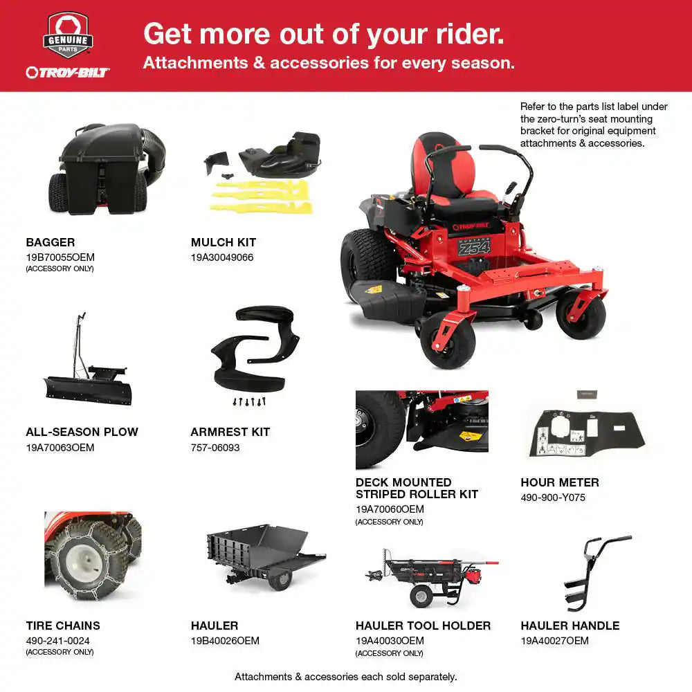 Mustang 54 In. 24 HP V-Twin Kohler 7000 Series Engine Dual Hydrostatic Drive Gas Zero Turn Riding Lawn Mower
